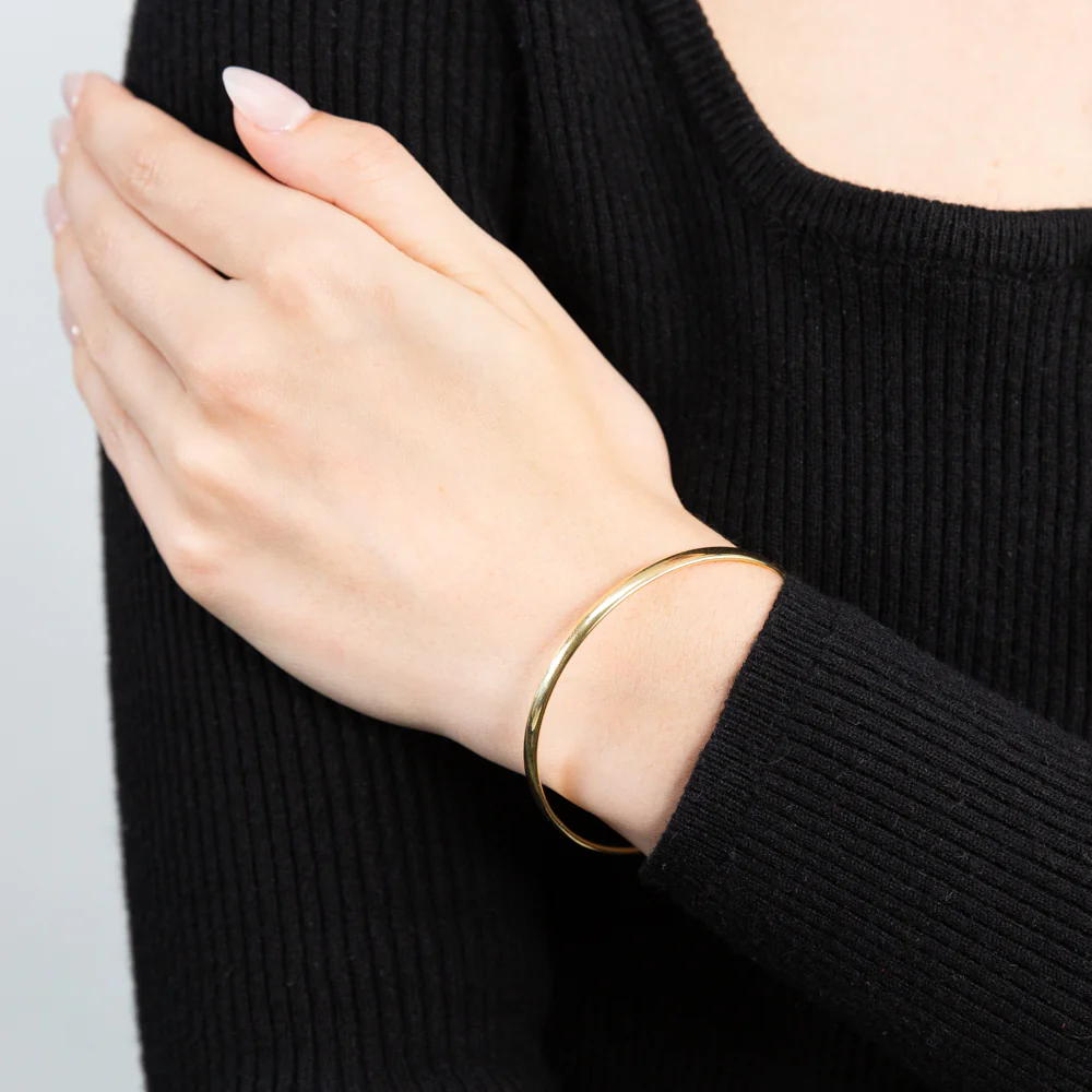 9ct Yellow Gold Comfort Bangle 60mm