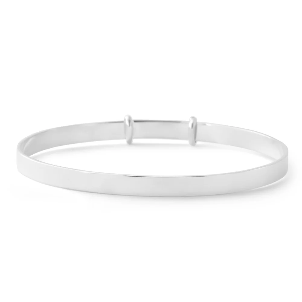 Sterling Silver 50mm Expandable Baby Bangle