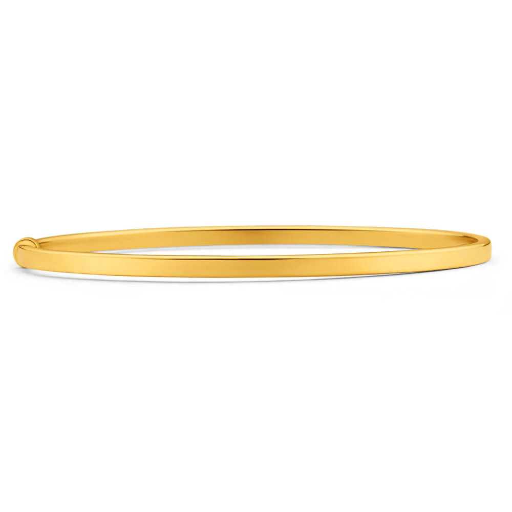 9ct Yellow Gold Silver Filled Bangle