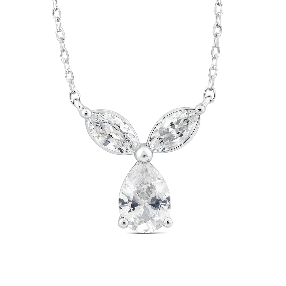 Luminesce Lab Grown Pear & Marquise Diamond Pendant