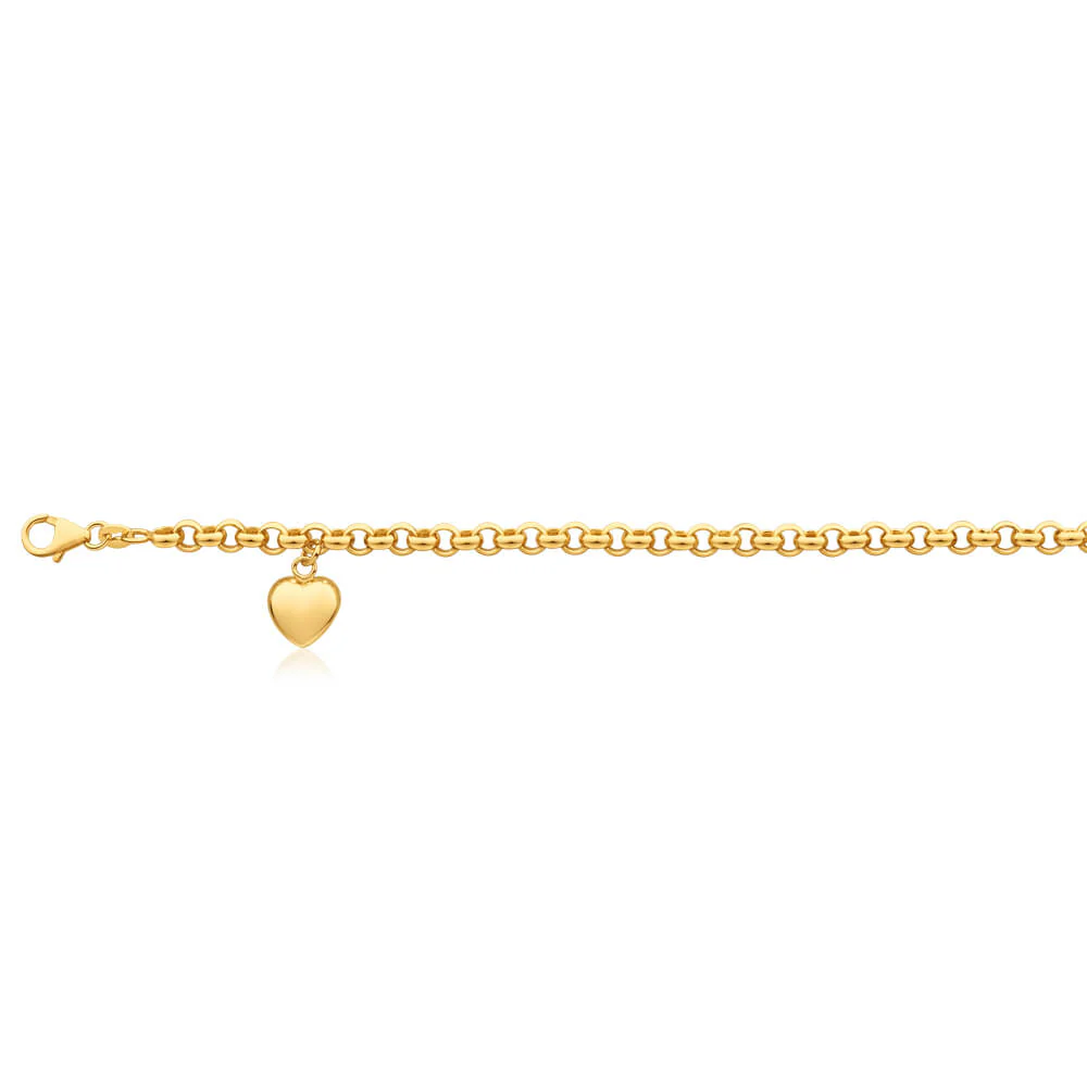 9ct Yellow Gold Belcher Anklet