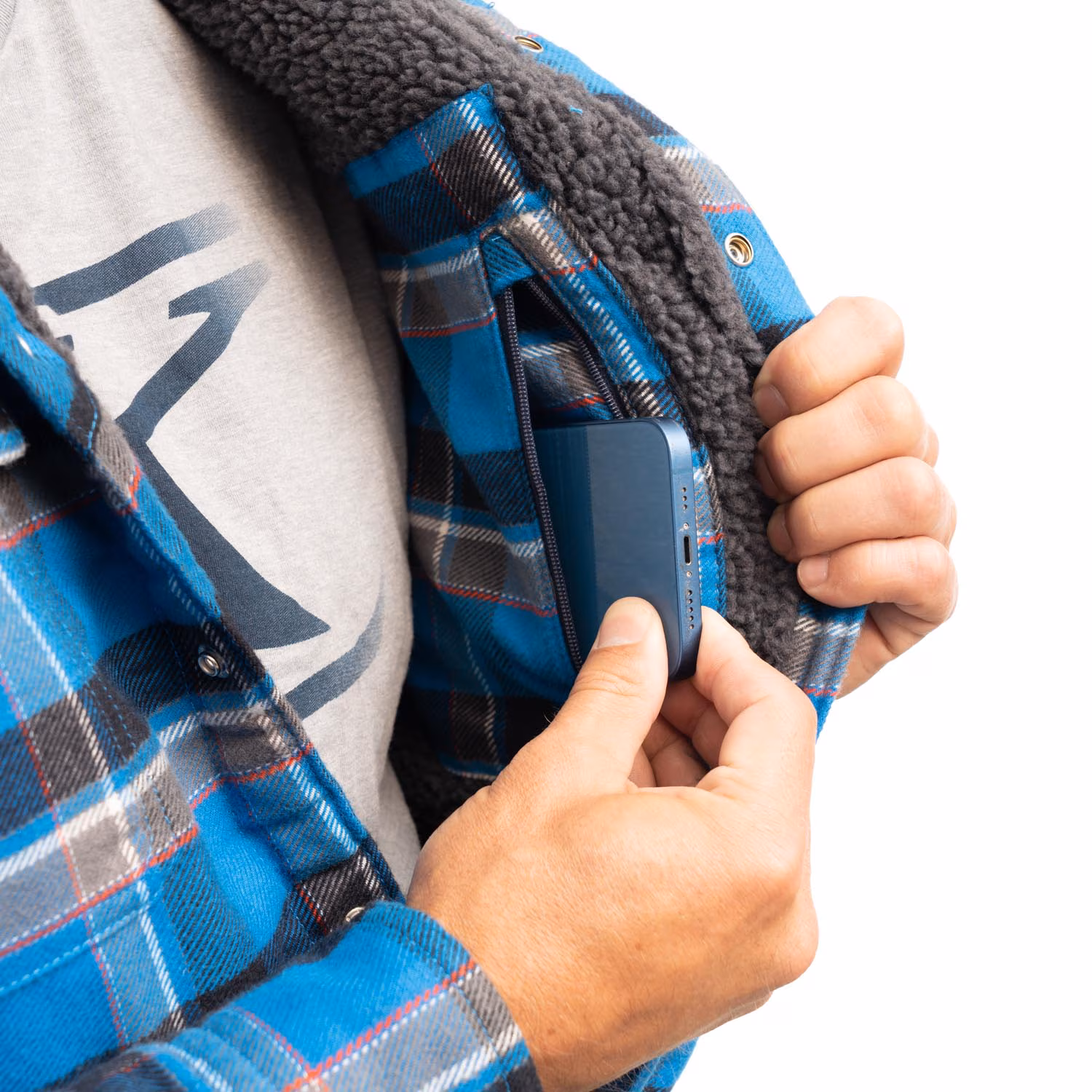 Targhee Fleece Lined Flannel Hoodie