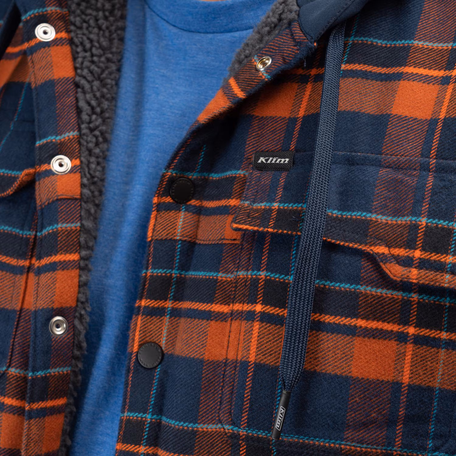 Targhee Fleece Lined Flannel Hoodie