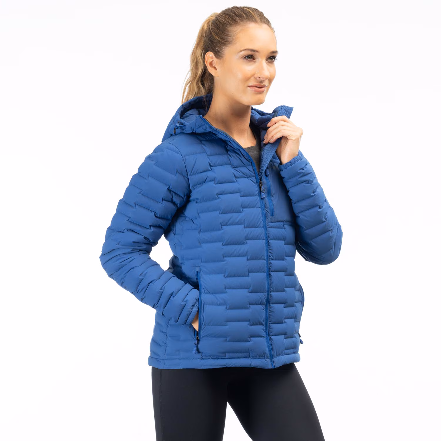 Luna Stretch Down Hooded Jacket