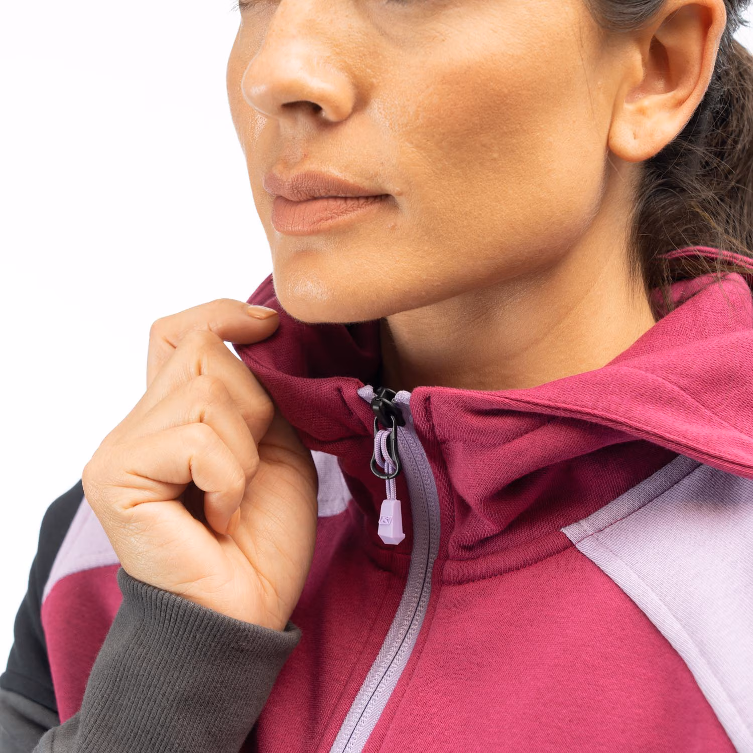 Huntley Pullover 1/4 Zip Crop Hoodie