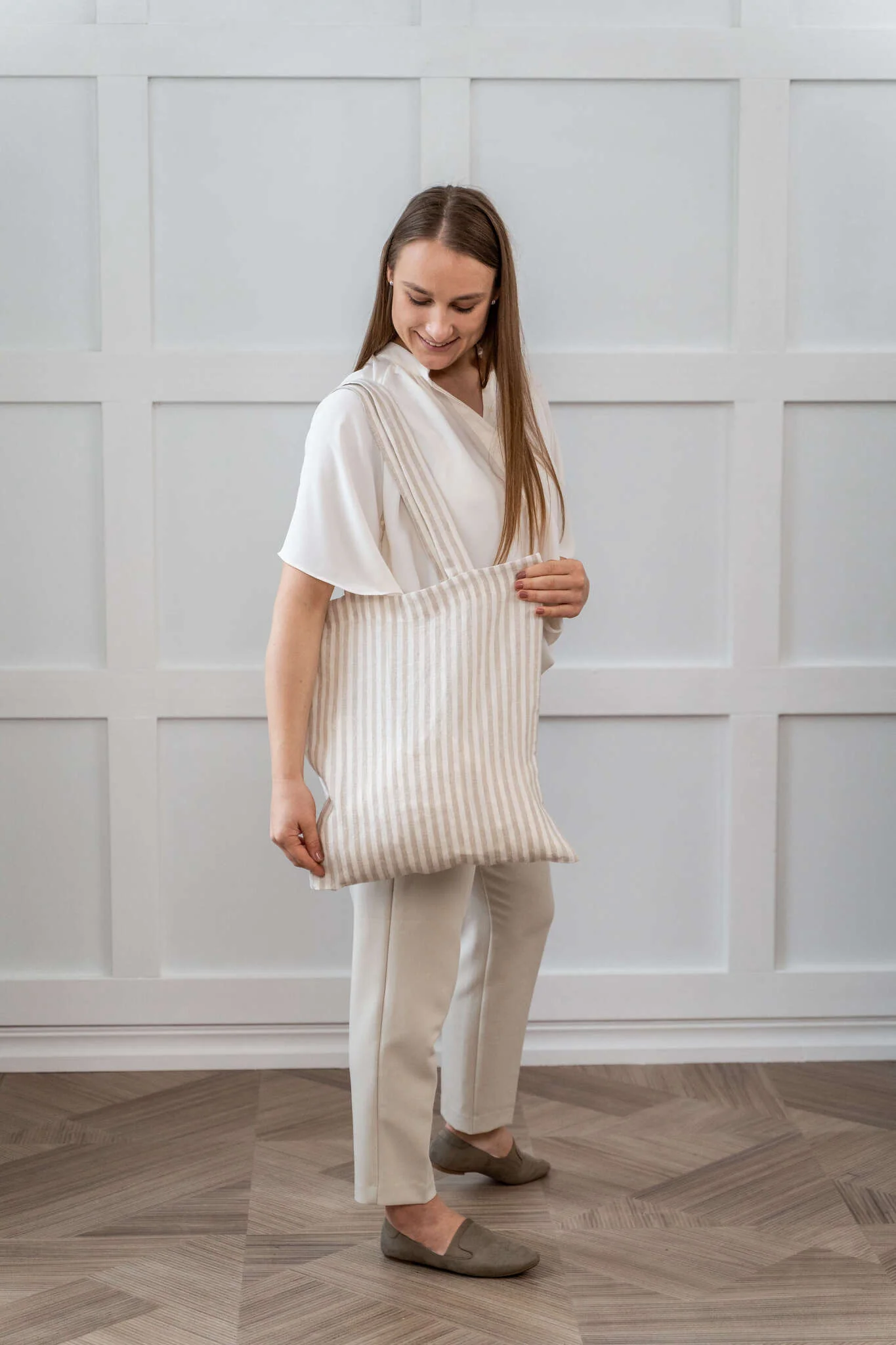 Leinentragetaschen in verschiedenen Farben (2er-Set)