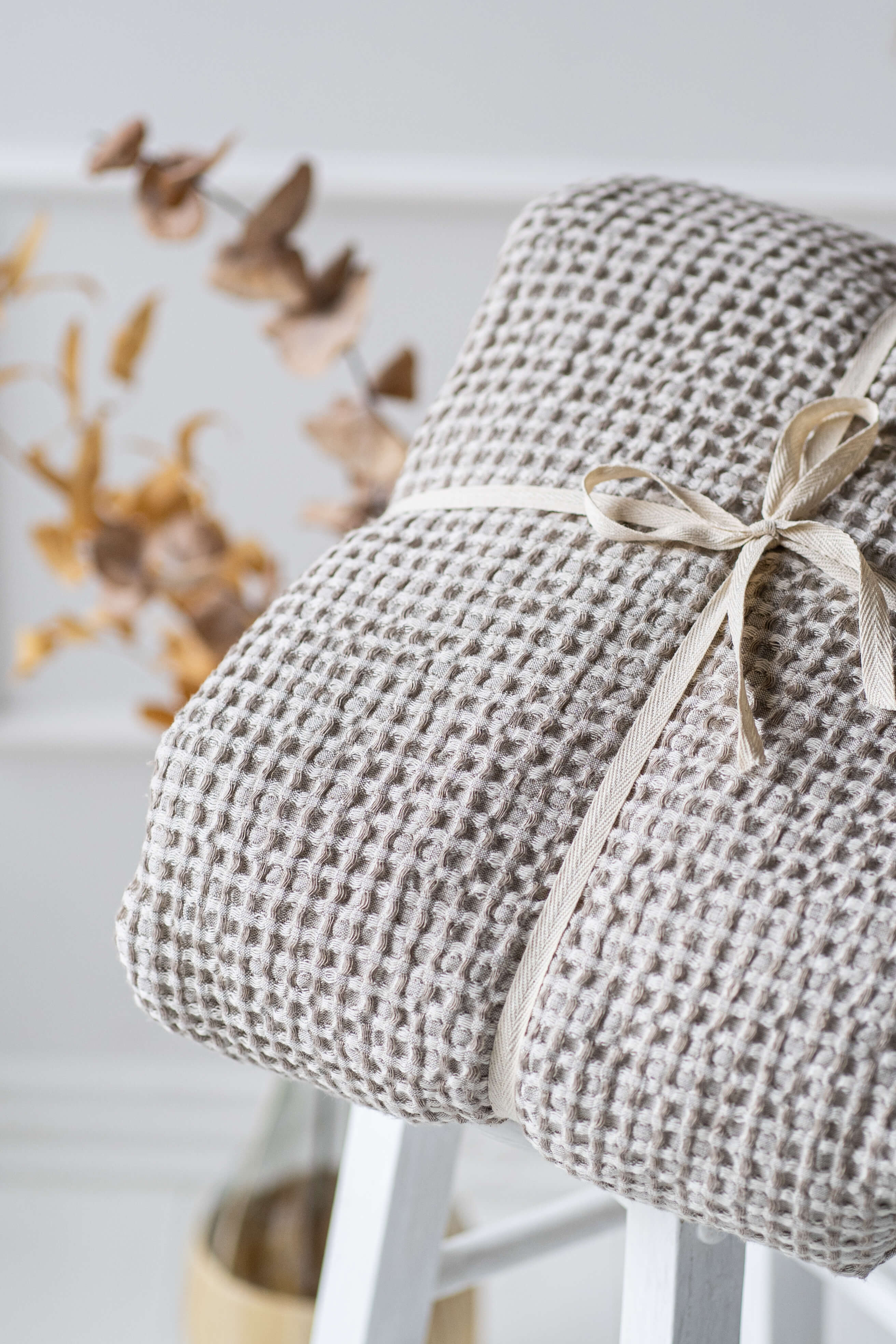 Waffeldecke in Naturfarbe