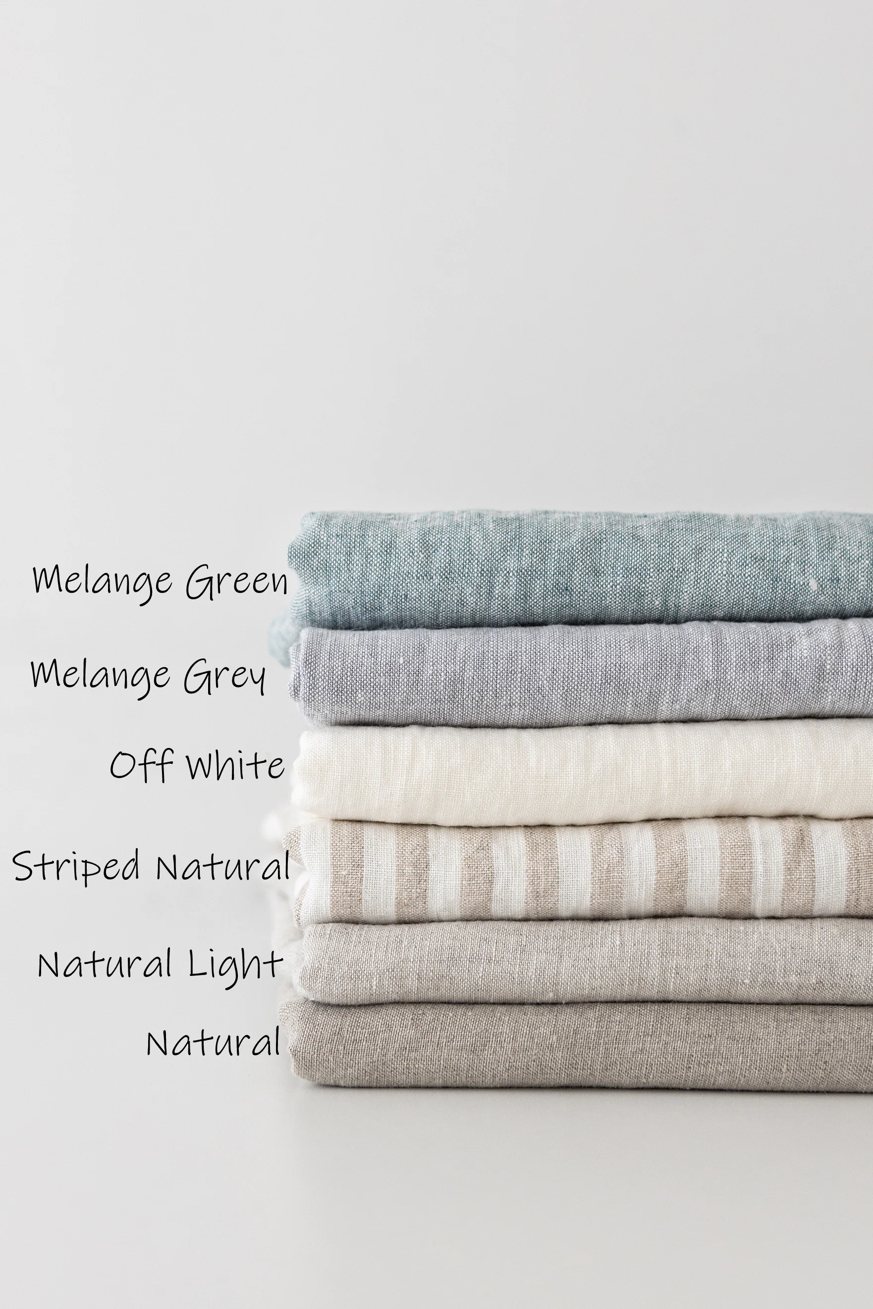 Leinen-Sofabezug in Melange-Grau. Sondergrößen erhältlich