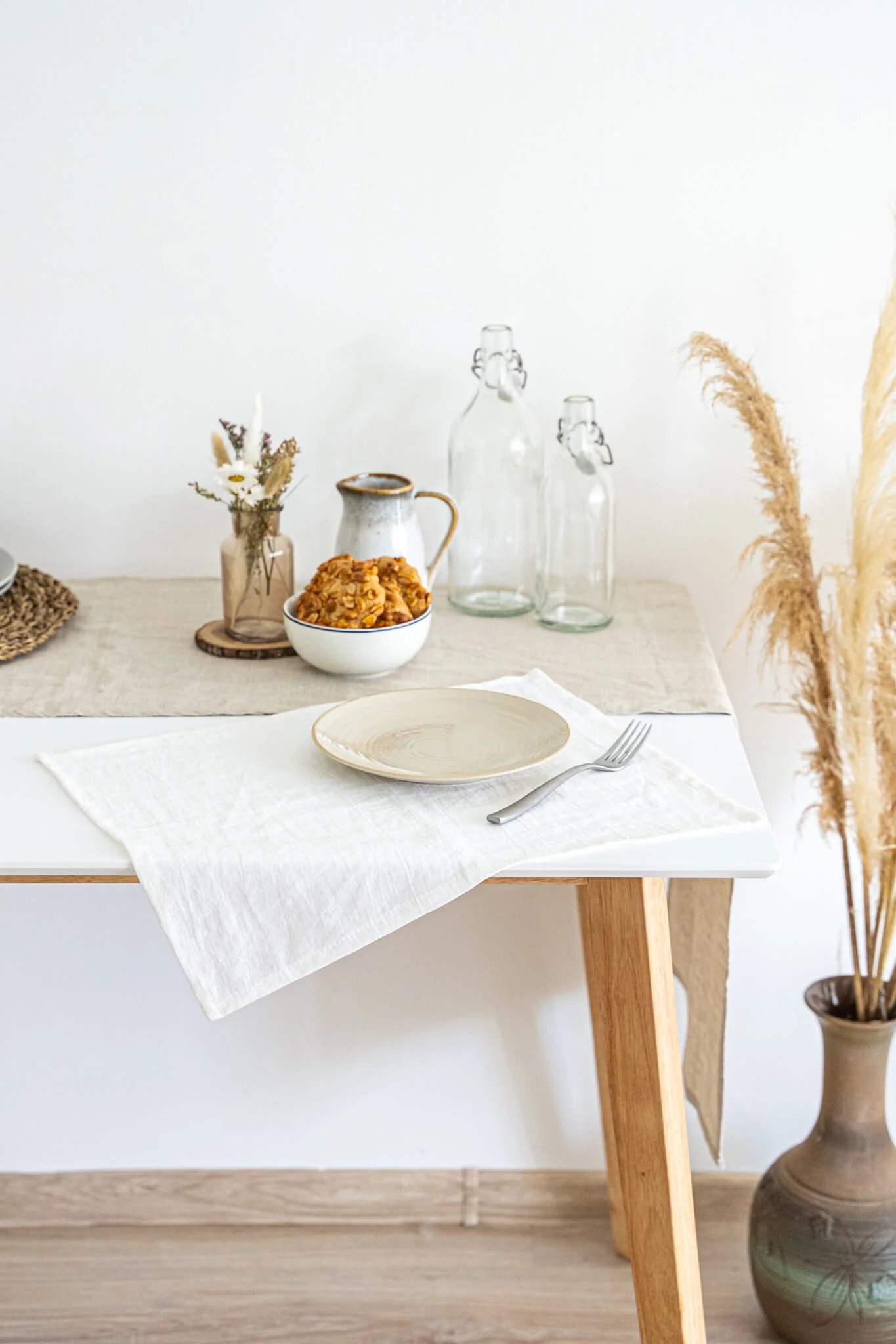 Leinen Tischsets Set in verschiedenen Farben