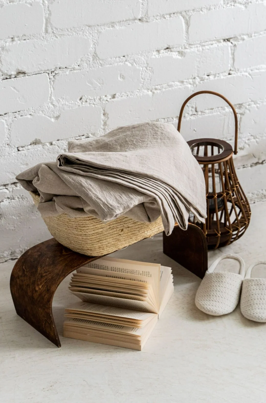 Leinen-Bettlaken in Naturfarbe