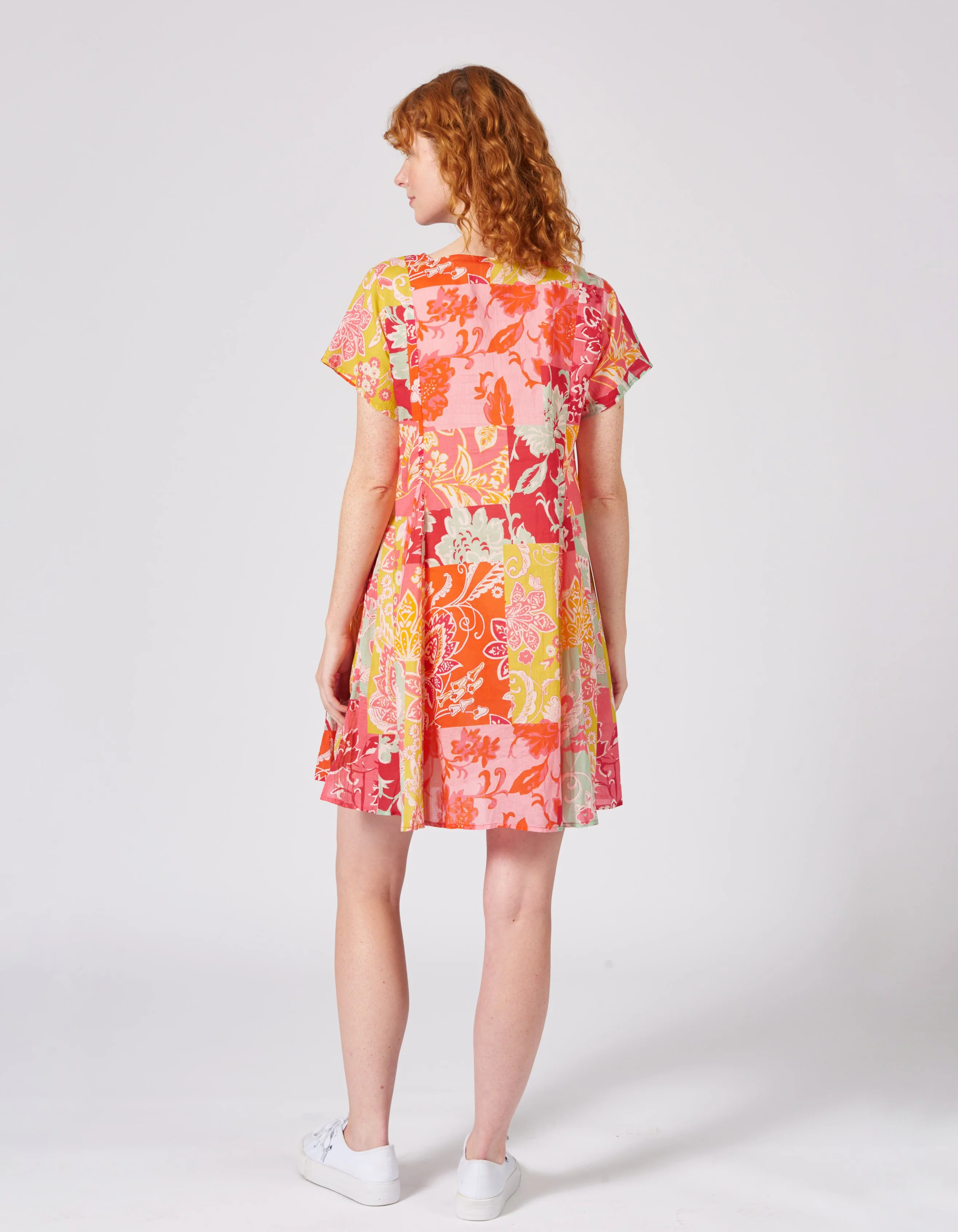 Tunika Ilka pastel Patchwork aus Bio-Baumwolle