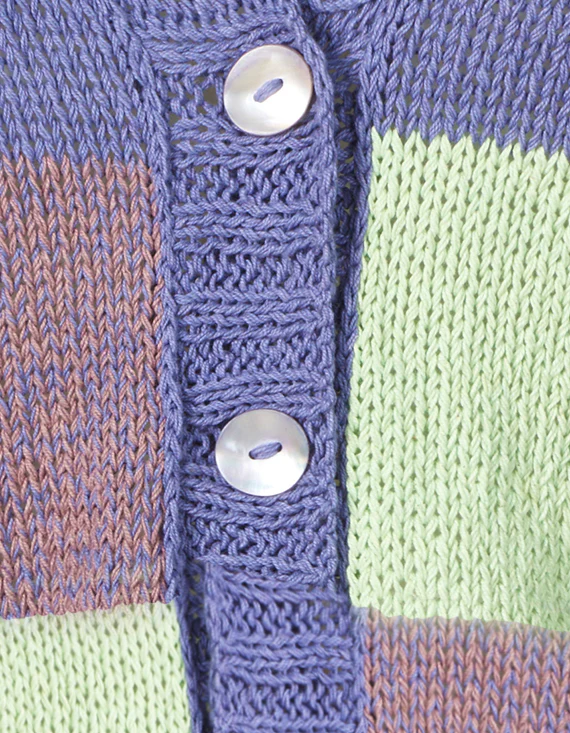 Handstrick Cardigan aus reiner Bio-Baumwolle