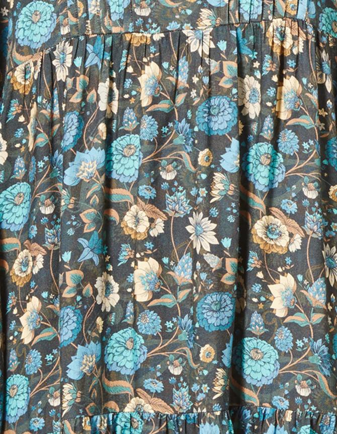 Kleid aus Viskose Romilly marigold blau