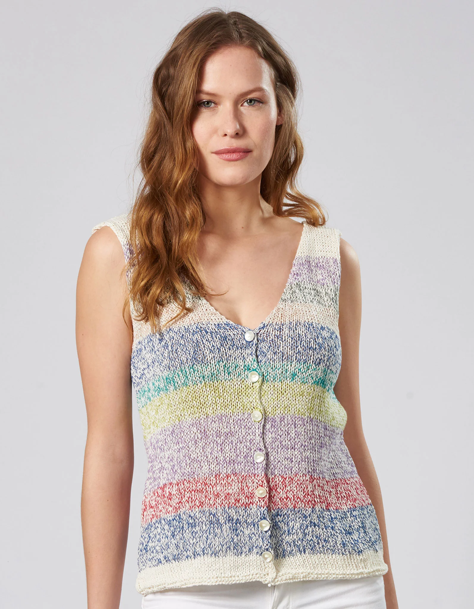 Handstrick Top Samantha aus reiner Bio-Baumwolle