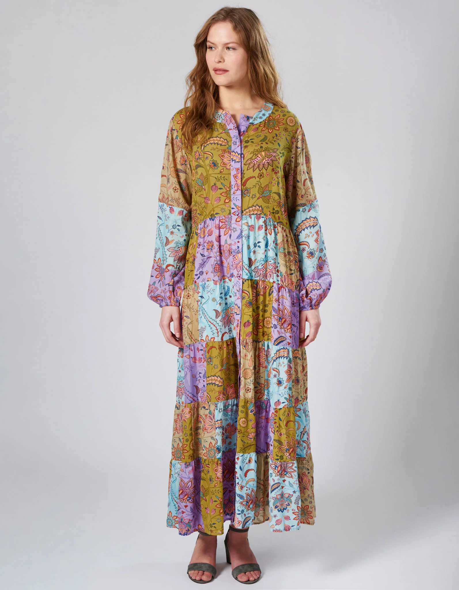 Boho-Kleid Annily mit floralem Muster