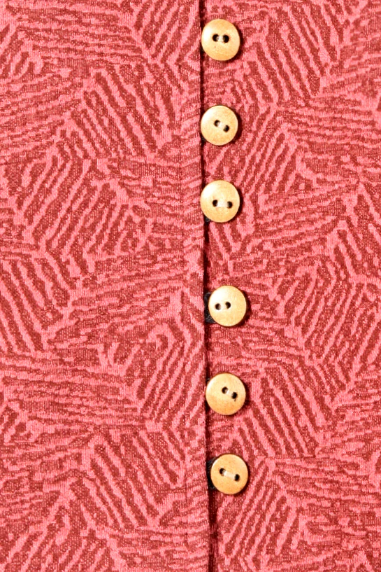 Jacquard Jacke aus elastischer Bio-Baumwolle