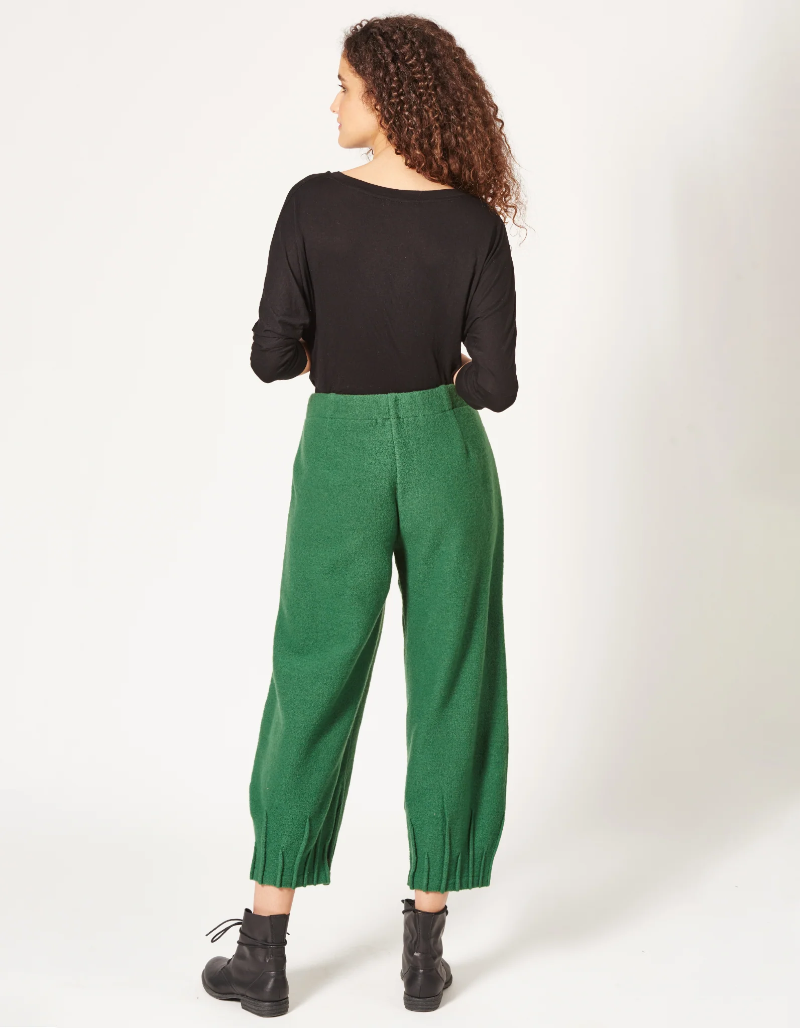 Hose aus gewalkter Wolle Olga