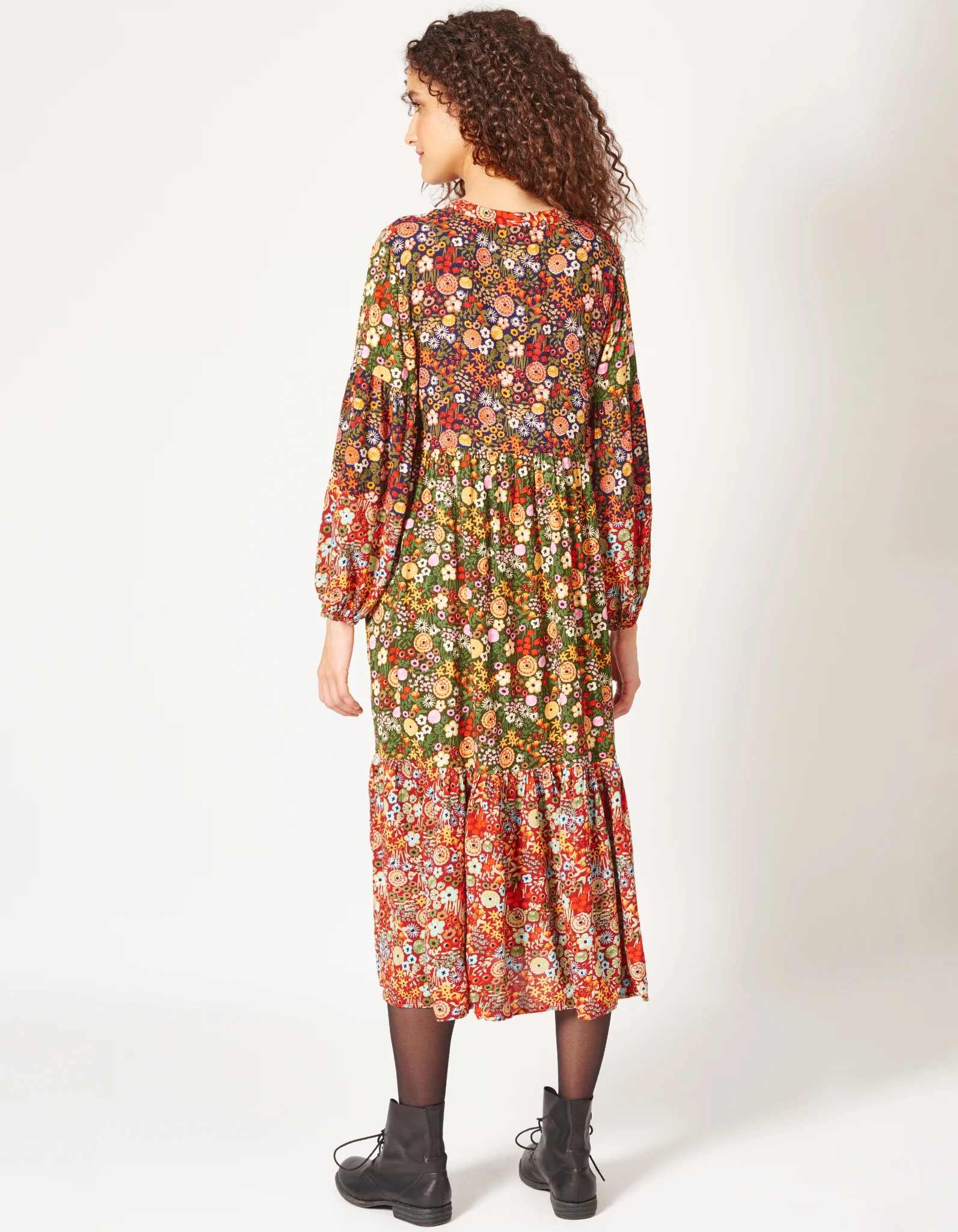 Maxikleid aus Viskose Bakali mille fleurs