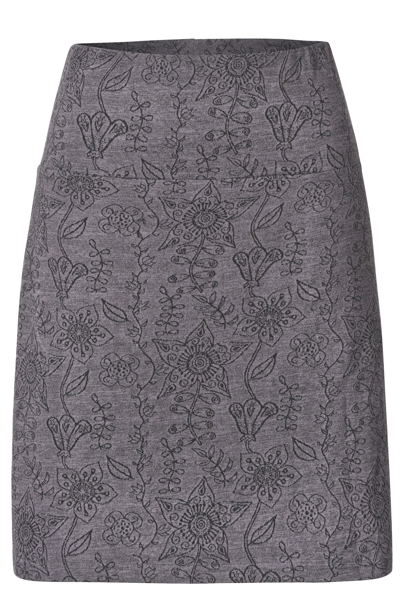 Kurzer Jersey-Jacquard-Rock aus Bio-Baumwolle