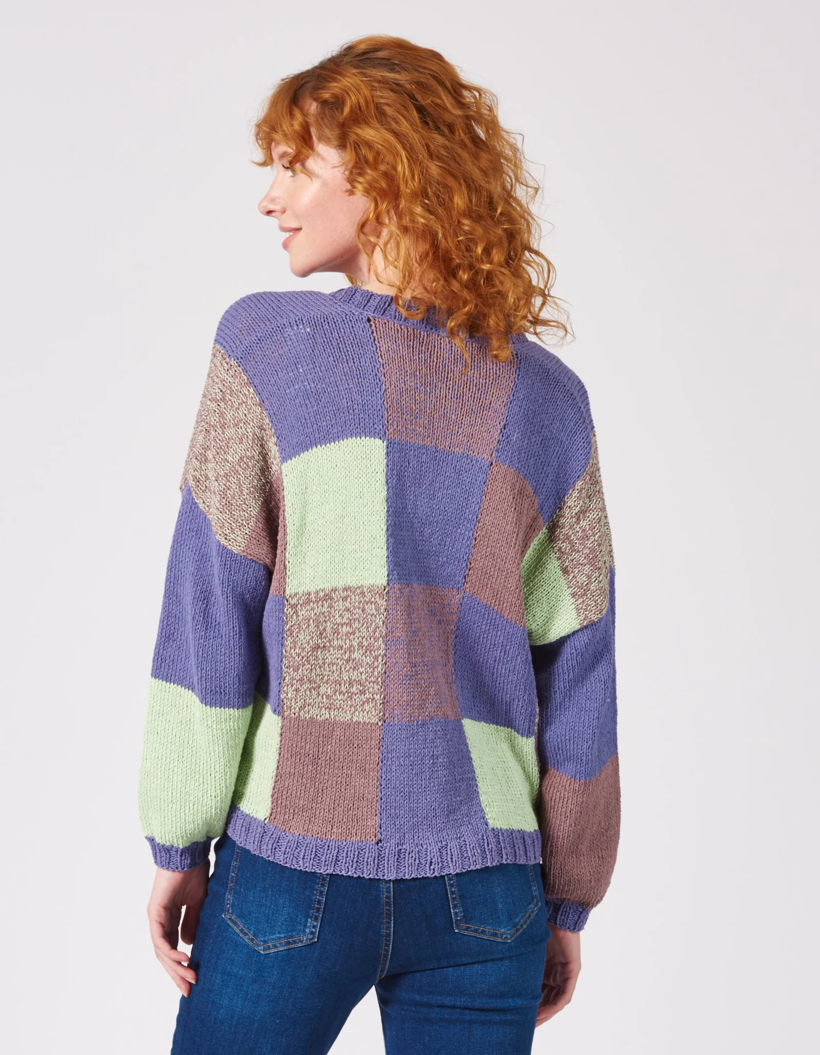 Handstrick Cardigan aus reiner Bio-Baumwolle
