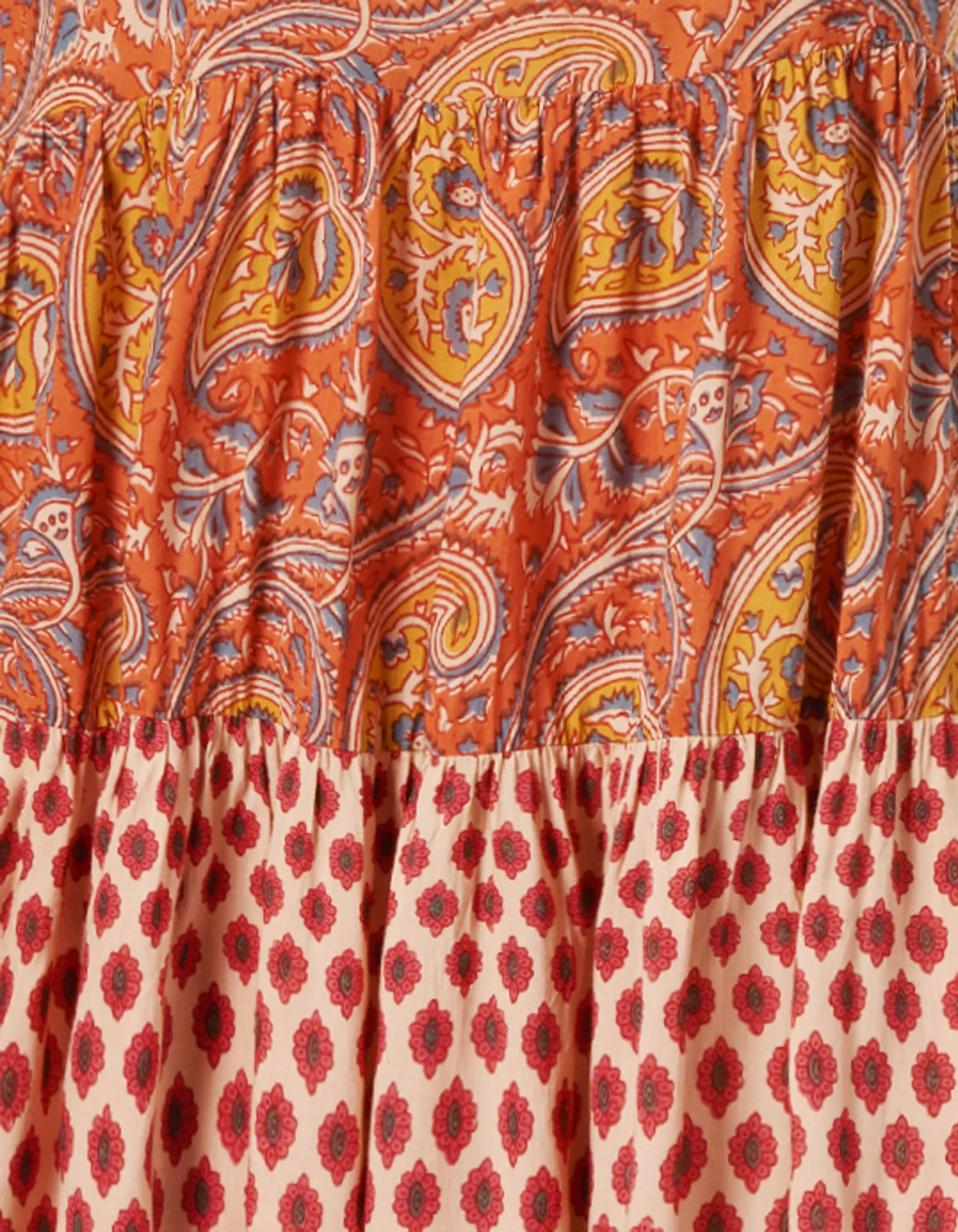 Midikleid Diamond mit Paisleymuster und Eingrifftaschen