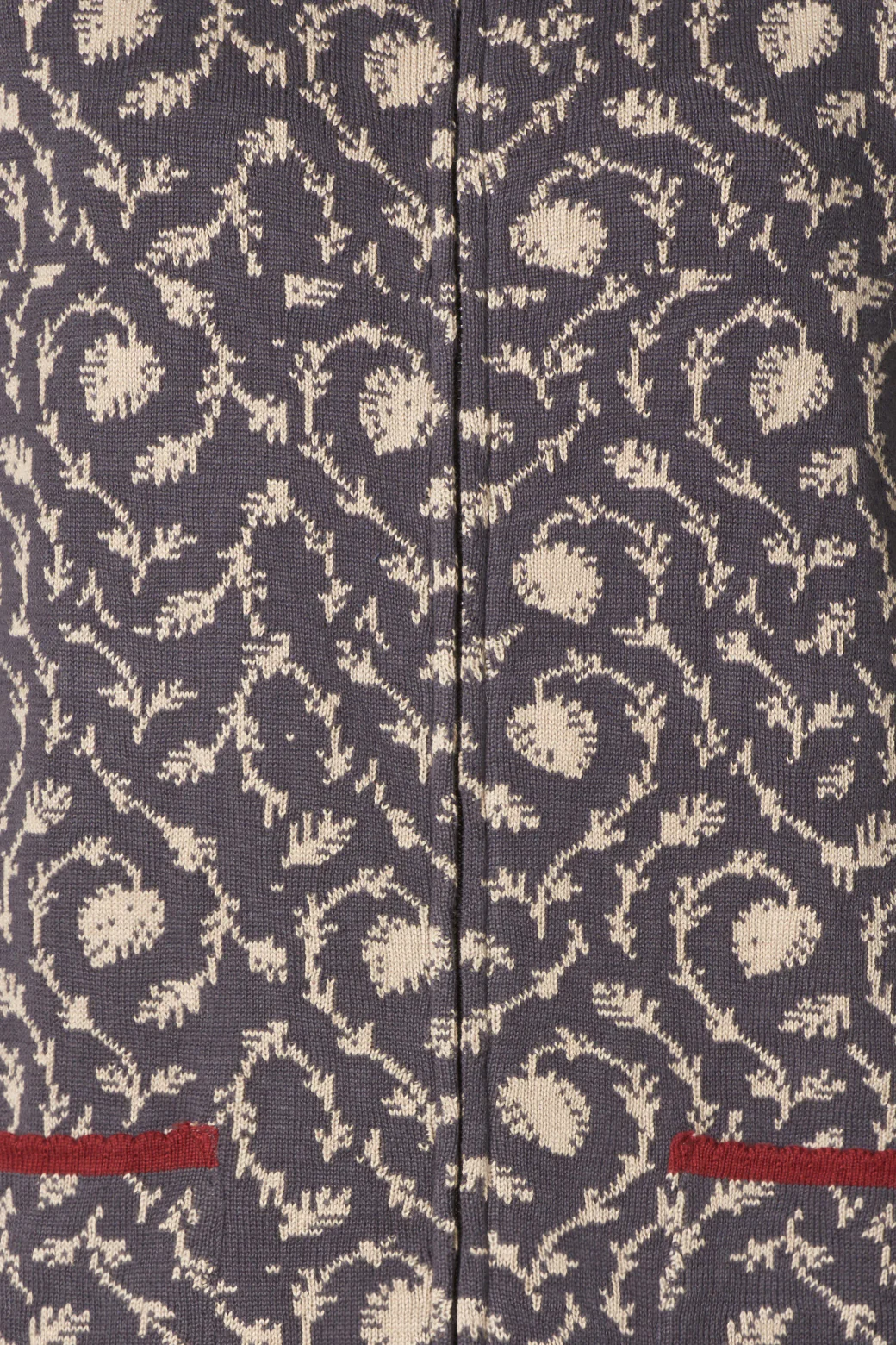 Hochwertige Kapuzenjacke aus Bio-Baumwolle im Jacquard-Strick