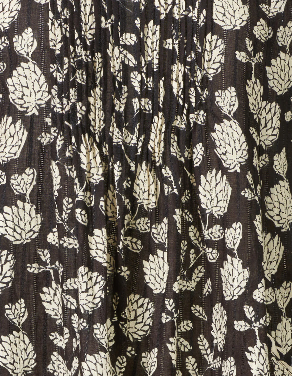 Kleid Ilka schwarz/natur Druck aus Bio-Baumwolle