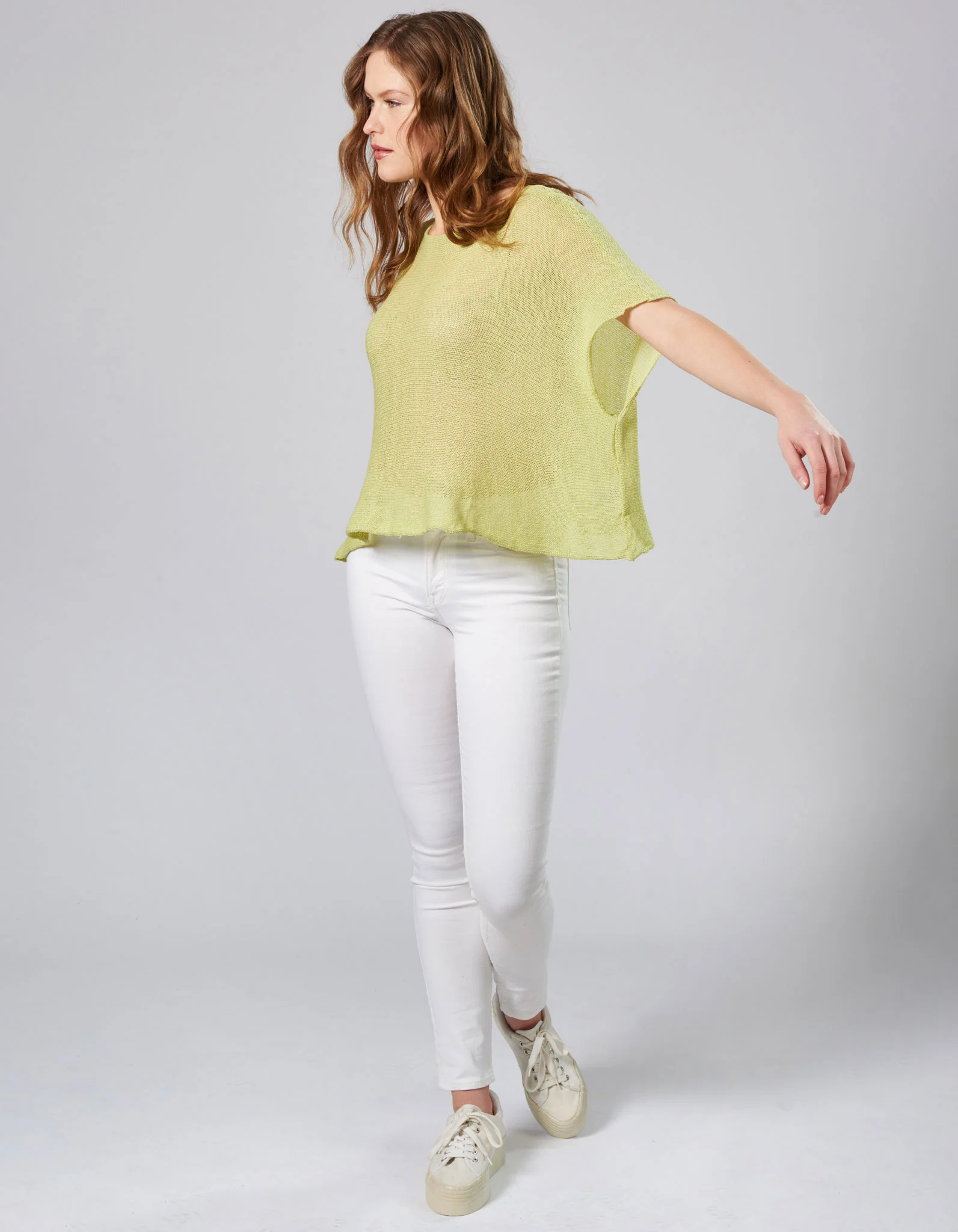 Handstrick Top Rosie aus reiner Seide