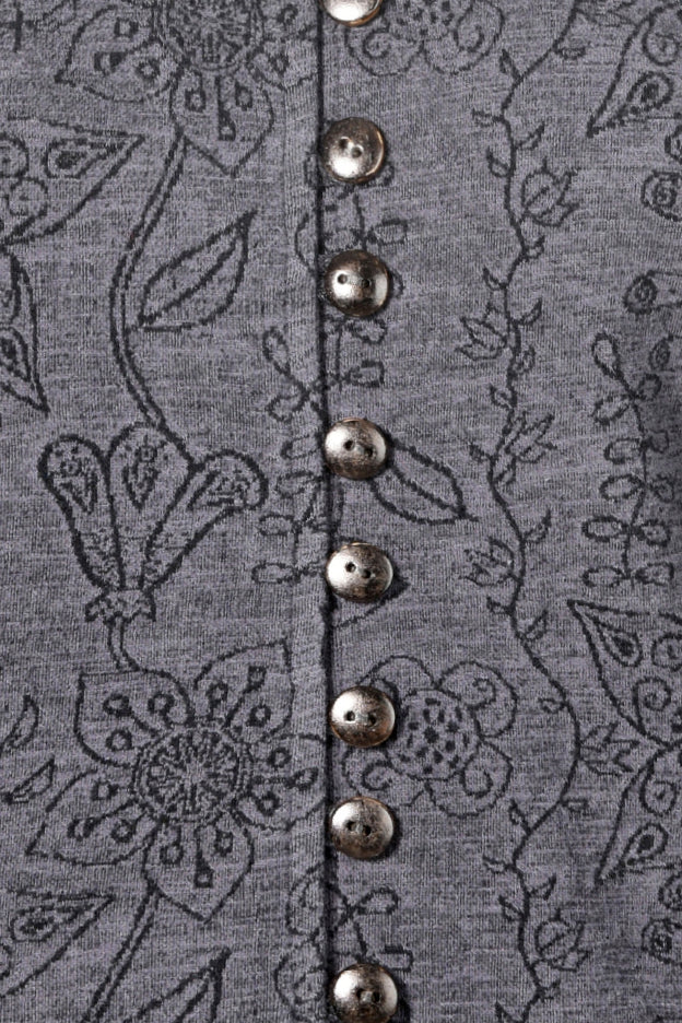 Jersey-Jacquard-Jacke aus Bio-Baumwolle in Schwarz
