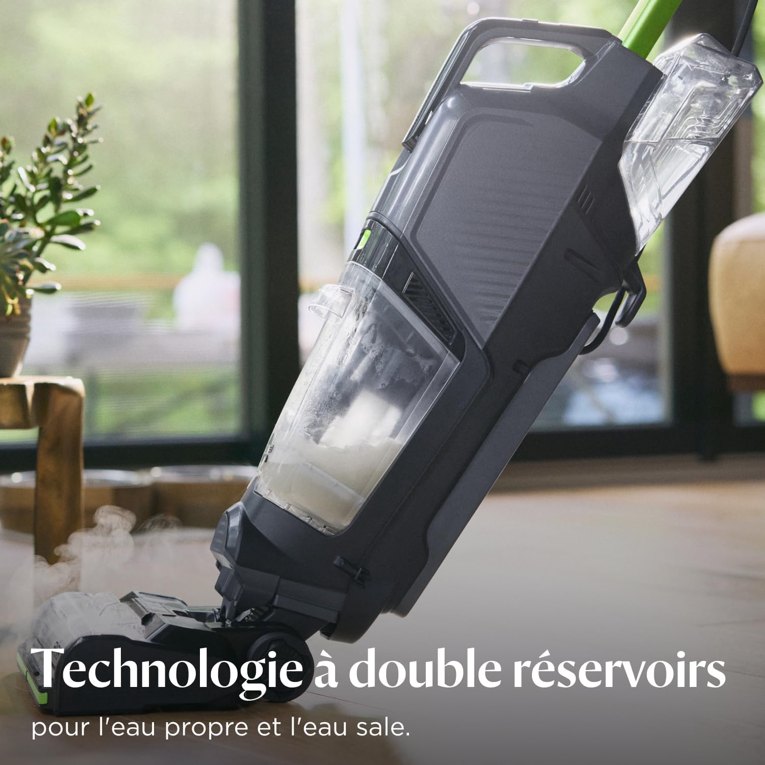 BISSELL CrossWave HydroSteam PET, Aspirateur Balai Laveur à Câble, Aspire, Lave & Sèche, Nettoyeur Vapeur Puissant, Idéal pour Ménages avec Animaux Domestiques, Nettoyeur a Eau Multi-surfaces, 3517N