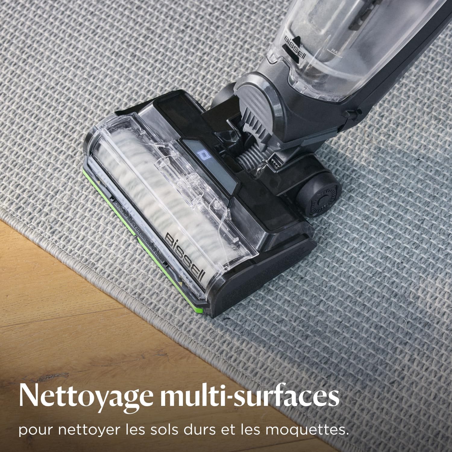 BISSELL CrossWave HydroSteam PET, Aspirateur Balai Laveur à Câble, Aspire, Lave & Sèche, Nettoyeur Vapeur Puissant, Idéal pour Ménages avec Animaux Domestiques, Nettoyeur a Eau Multi-surfaces, 3517N