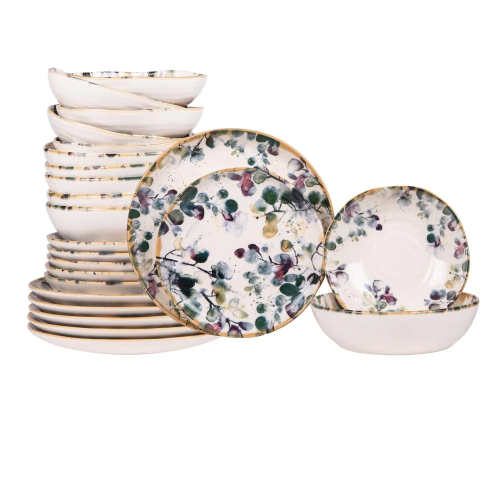 Service d'assiettes Garden 24 pièces Table passion