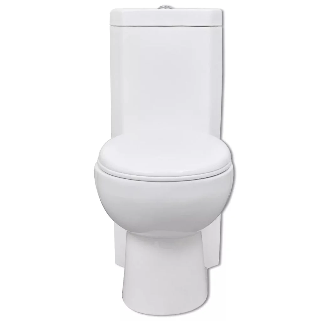 Toilette d'angle céramique cuvette toilette abattant WC blanc 02_0003559