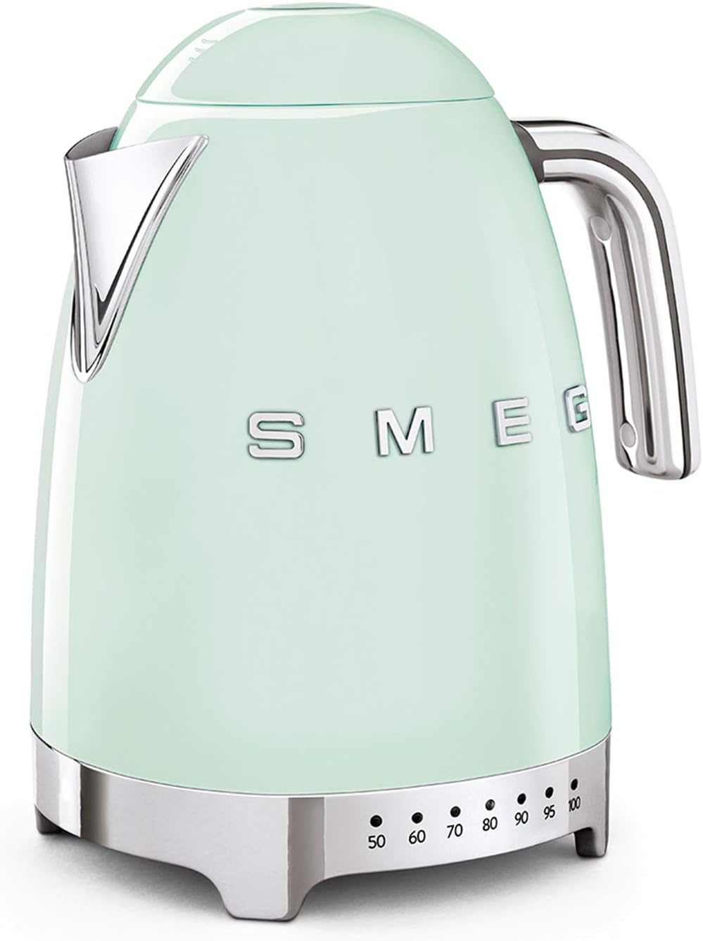 Smeg, Bouilloire à Température Variable KLF04BLEU 1,7 L, Plusieurs Température, Filtre Anticalcaire Lavable, Arrêt Automatique de Sécurité, Indicateur de Niveau d'Eau, Range Câble, 2400W, Noir