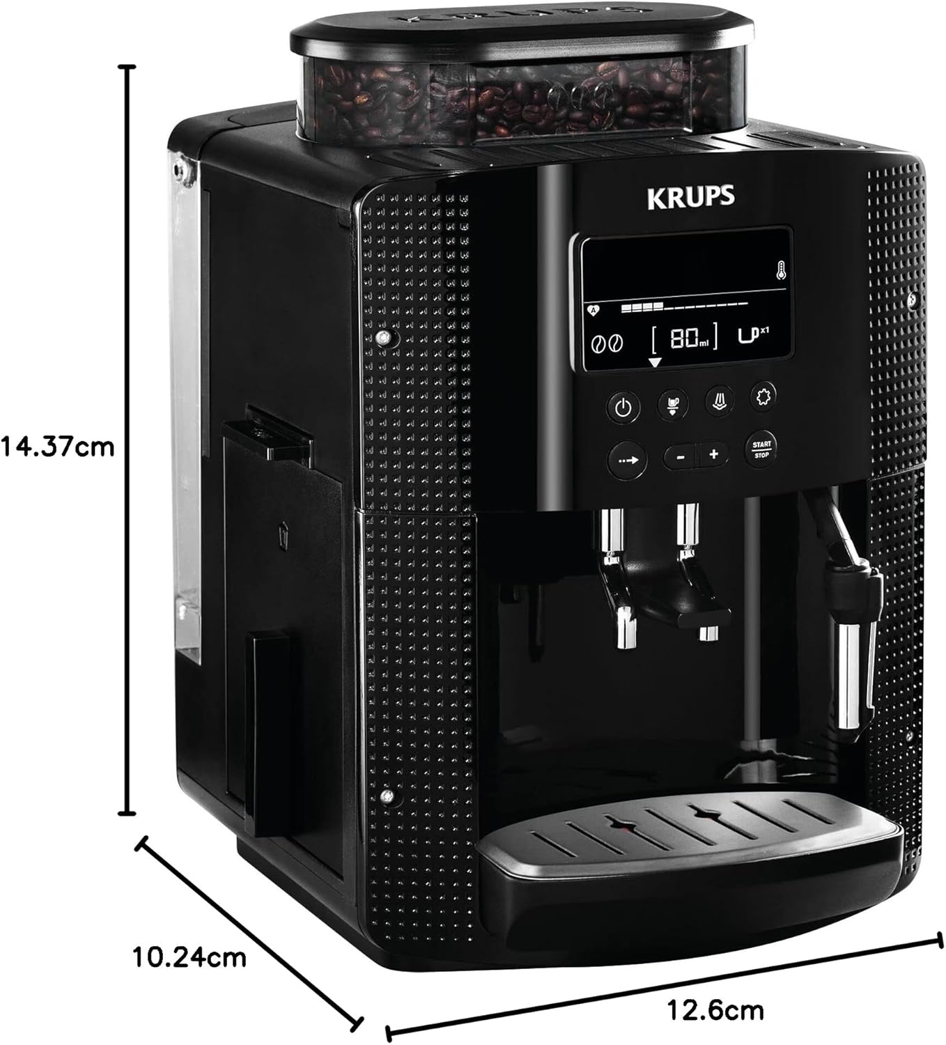Krups - Cafetière automatique 15 bars Única 1.8l Noir