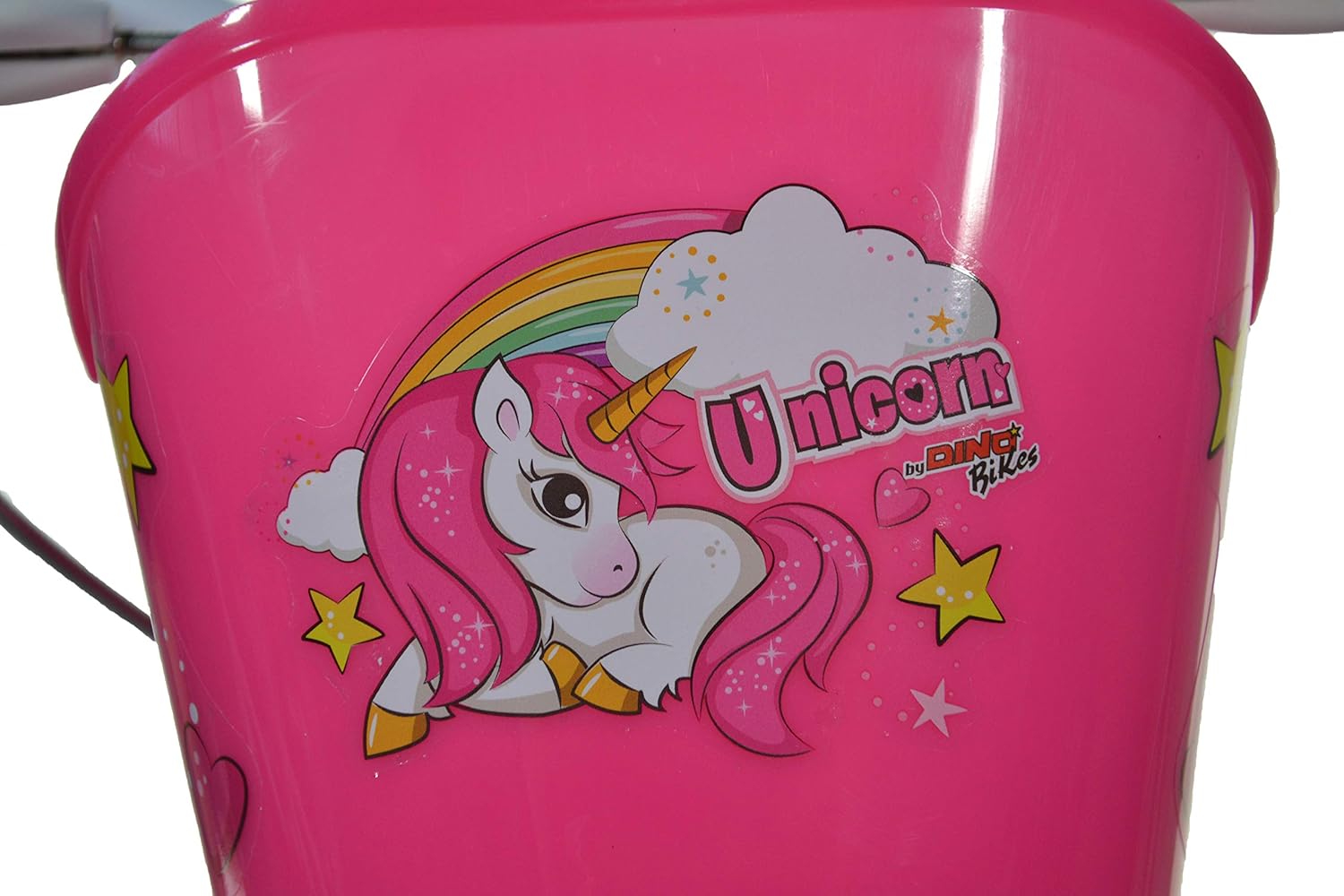 Dino Bikes Unicorn 16 Bicycle Licorne 40,6 Fille, Blanc/Rose, 40,6 cm