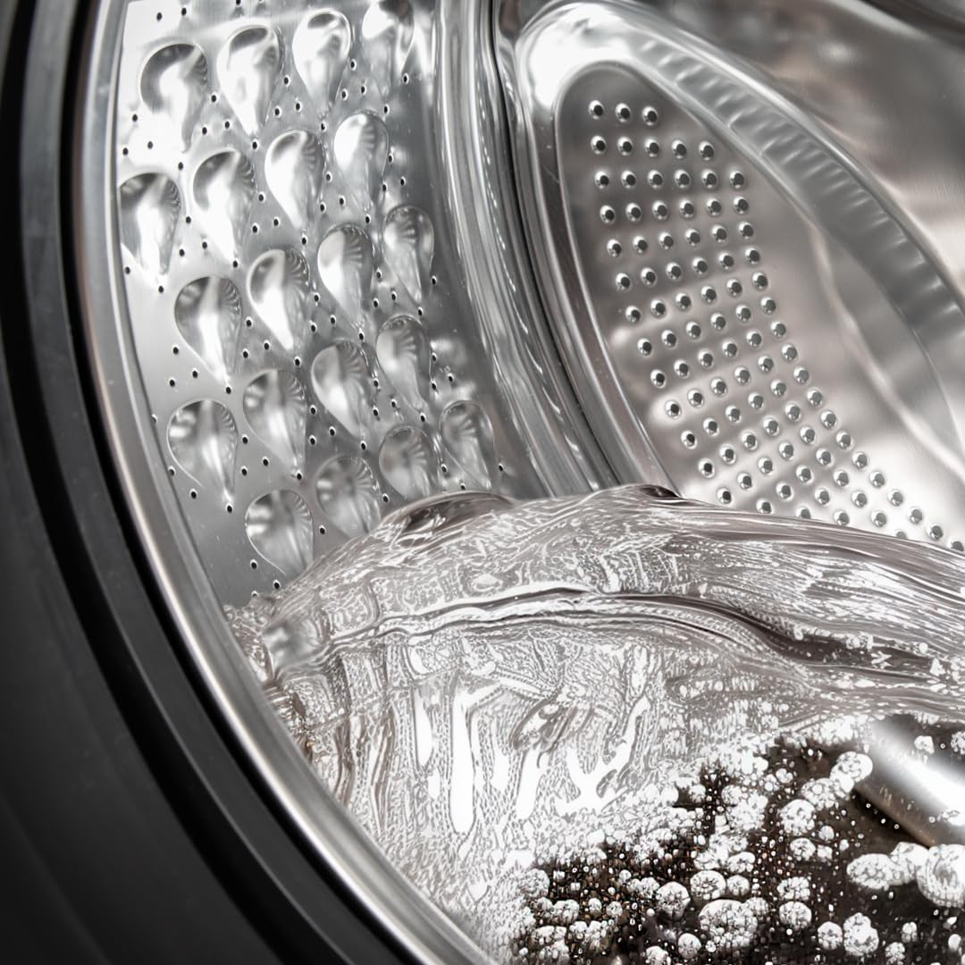 Cecotec Lave-linge 10Kg Bolero DressCode 10610 Inverter Steel A. Chargement Frontale, 1400 RPM, Steam Max, Motor Inverter Plus, 15 Programmes, OnSmart, Stop&Go, Caoutchouc Antibactérien, Drum Clean