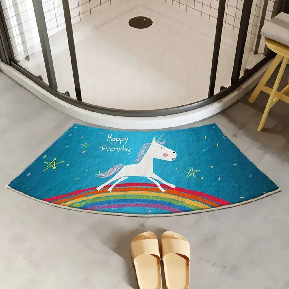 Tapis De Bain Angle Arc-En-Ciel