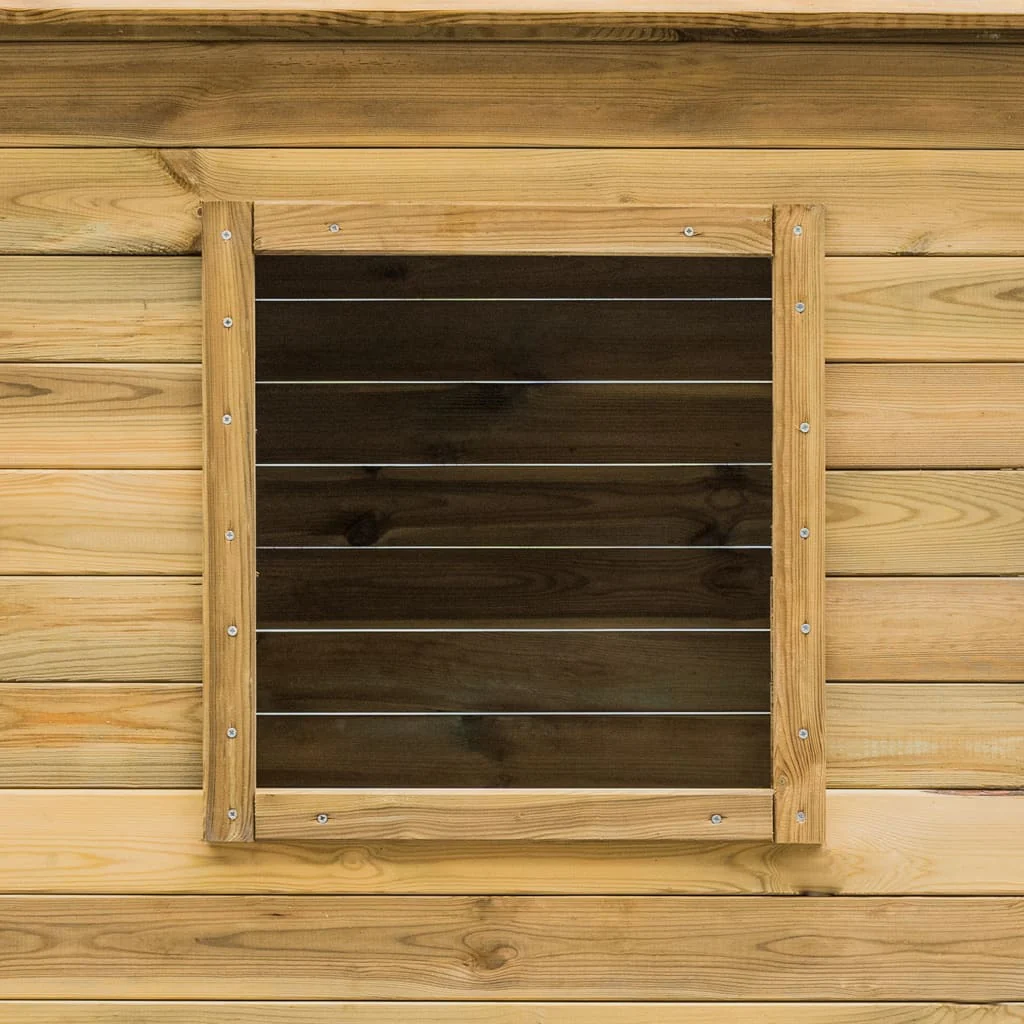 Maisonnette abri d'extérieur 123 x 120 x 146 cm bois de pin 02_0005109