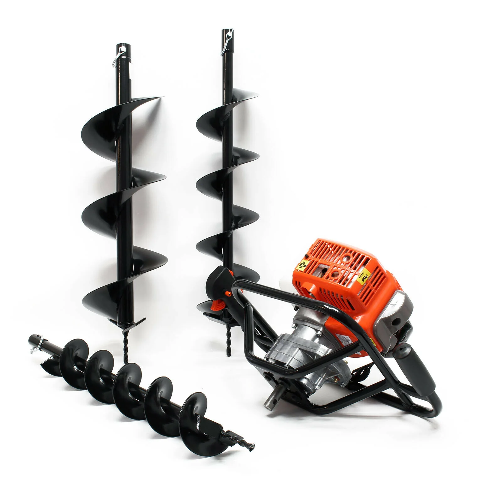 Tarière thermique en set 63,3 ccm 3 cv foret 100 mm 150 mm 200 mm perceuse sol 16_0001568