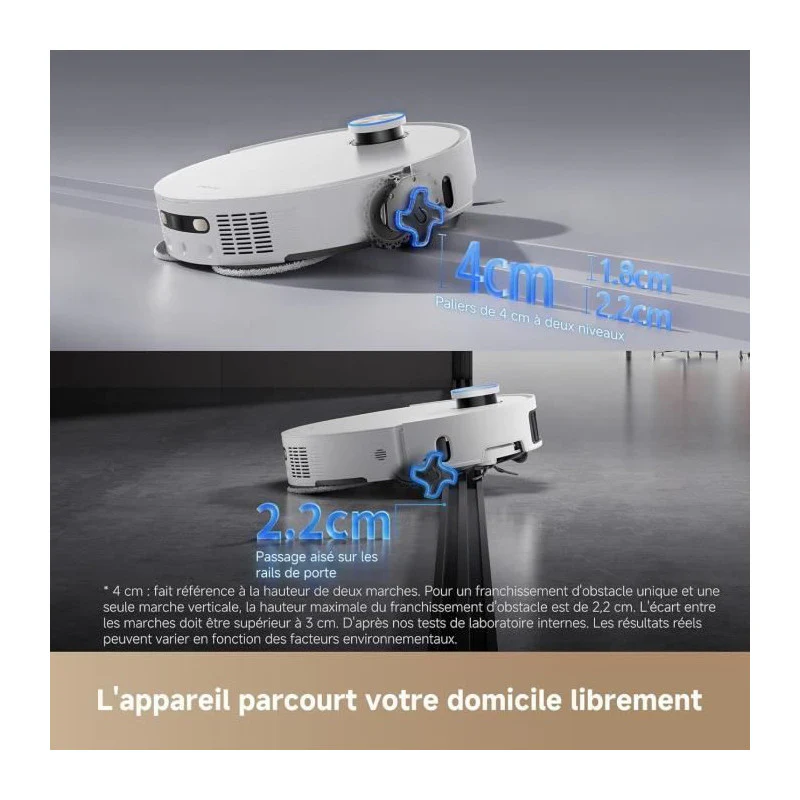 L50 Pro Ultra - Robot Aspirateur Laveur Avec Vidage Automatique Et Nettoyage Automatique Des Serpillieres - 19 500 Pa Dreame