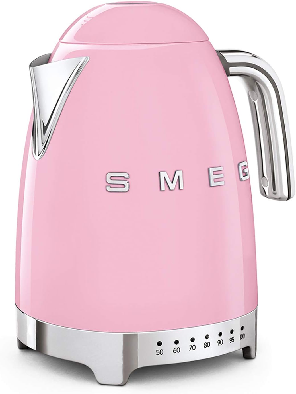 Smeg, Bouilloire à Température Variable KLF04BLEU 1,7 L, Plusieurs Température, Filtre Anticalcaire Lavable, Arrêt Automatique de Sécurité, Indicateur de Niveau d'Eau, Range Câble, 2400W, Noir