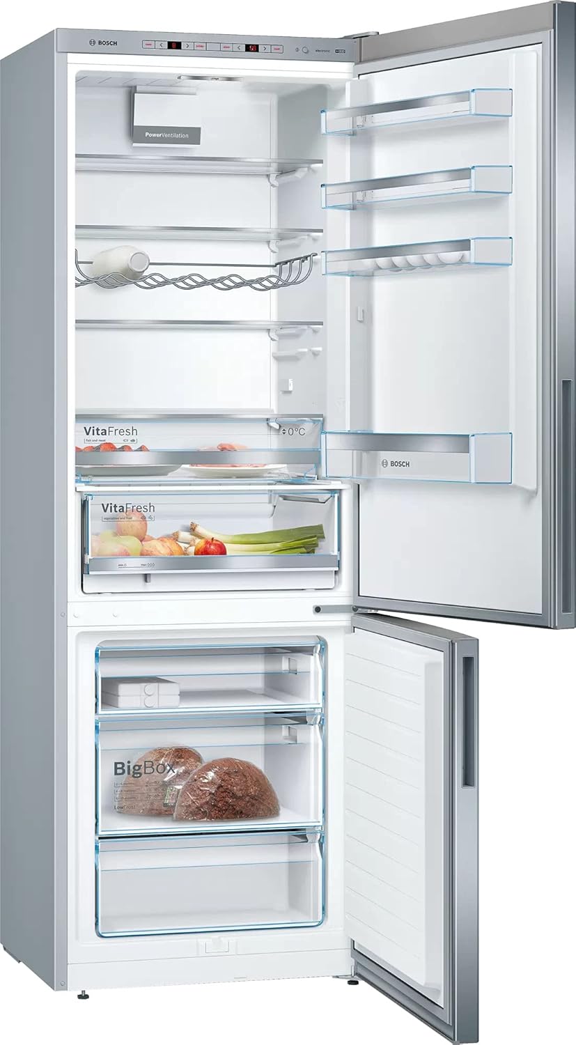 Bosch KGE39ALCA- Série 6, Réfrigérateur combiné pose-libre, 201 x 60 cm, Inox