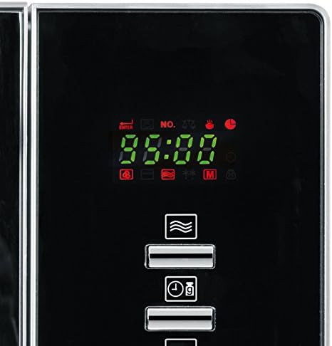SEVERIN Four à micro-ondes 30 L, 2 500 W, avec fonction gril et chaleur tournante, avec 5 niveaux de puissance, 10 programmes automatiques, Inox/Noir, MW 7775