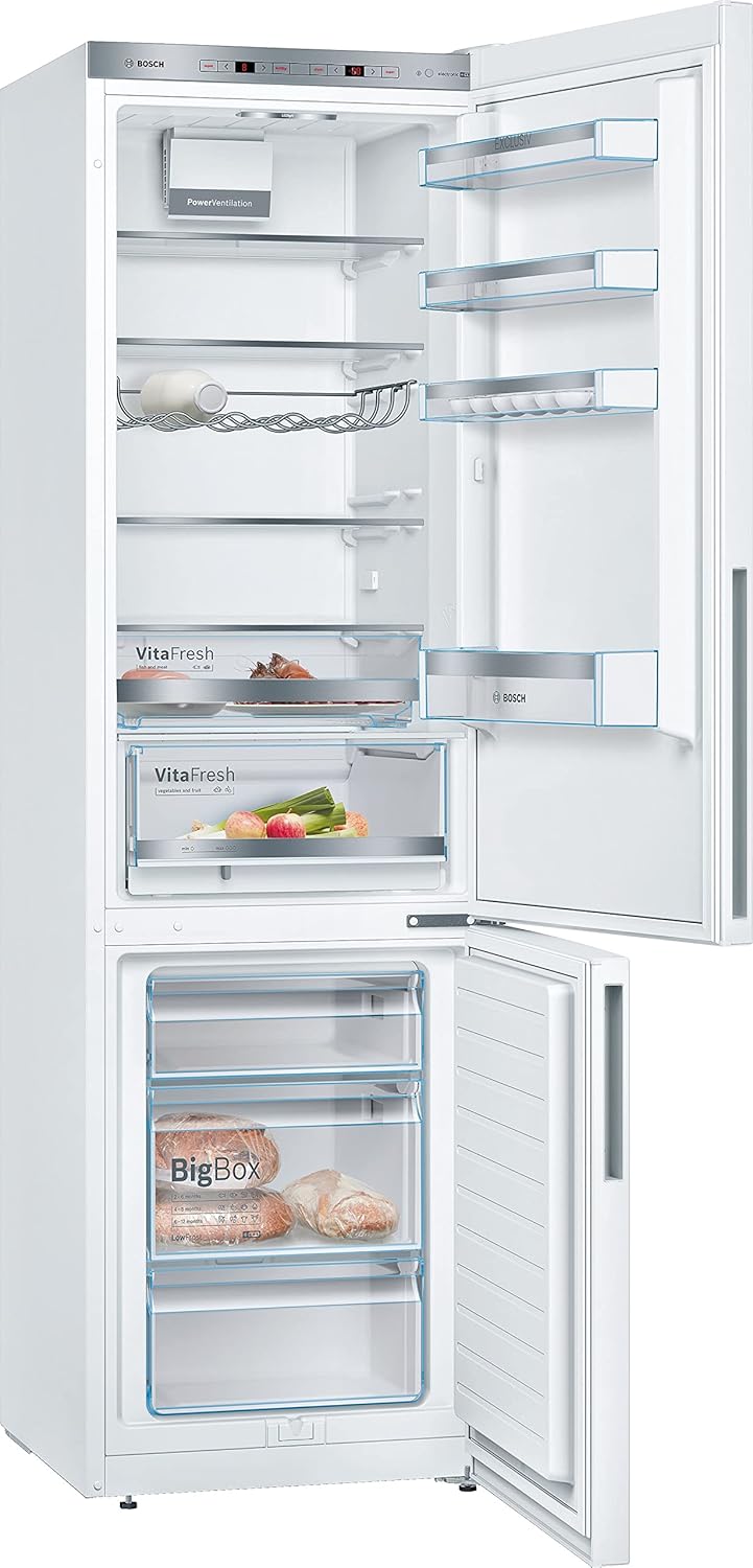 Bosch KGE39ALCA- Série 6, Réfrigérateur combiné pose-libre, 201 x 60 cm, Inox