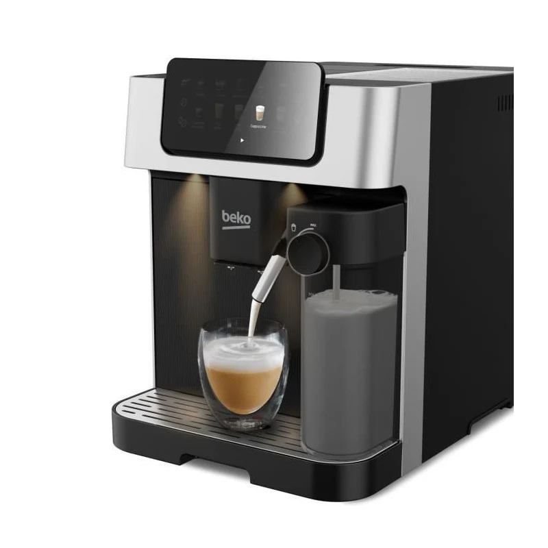 Machine A Café Avec Broyeur - Beko - Ceg7304x - 1350 W - 19 Bars - écran Tactile Couleur Beko