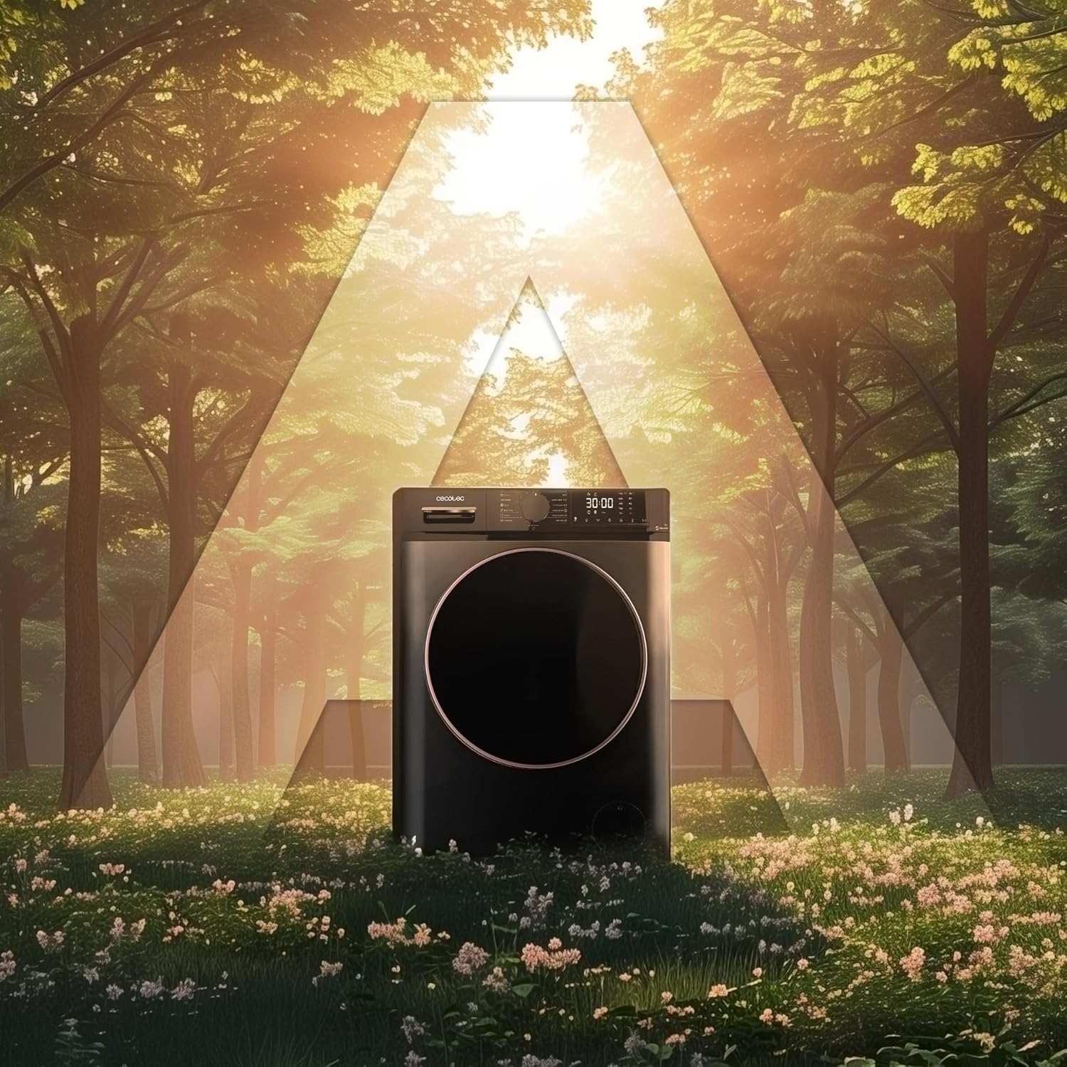 Cecotec Lave-linge 10Kg Bolero DressCode 10610 Inverter Steel A. Chargement Frontale, 1400 RPM, Steam Max, Motor Inverter Plus, 15 Programmes, OnSmart, Stop&Go, Caoutchouc Antibactérien, Drum Clean