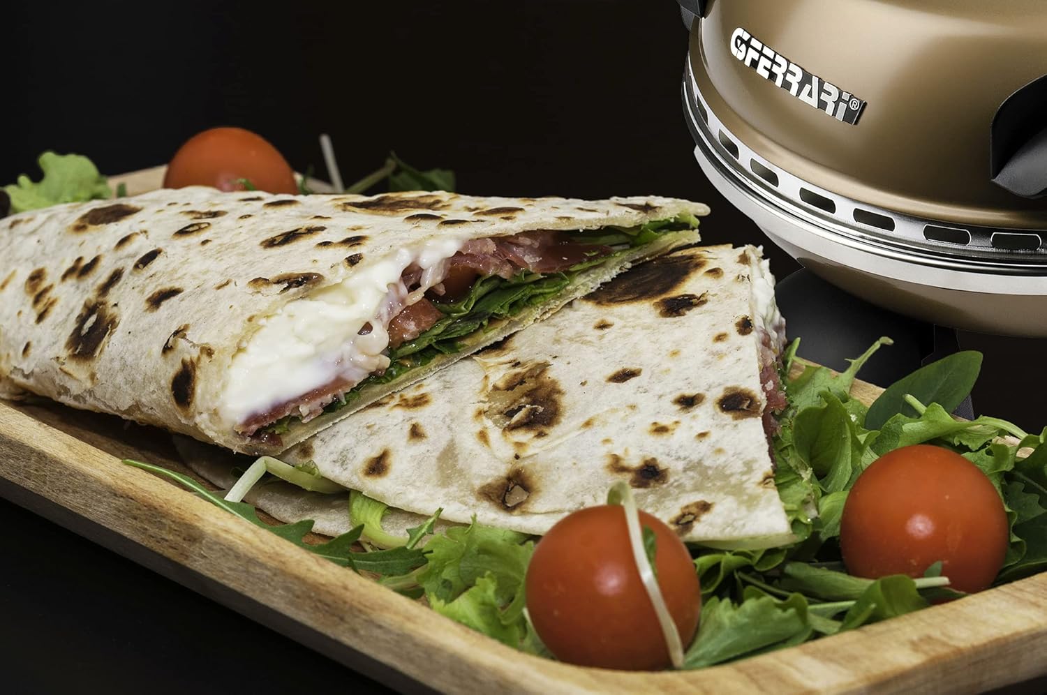 G3 Ferrari G10006 Pizza Exprimer Plaisir, Four Pizza, 1200 W, 400°C, Pierre Réfractaire (diamètre 31 cm), Minuteur 5', Livre de Recettes inclus, Noir