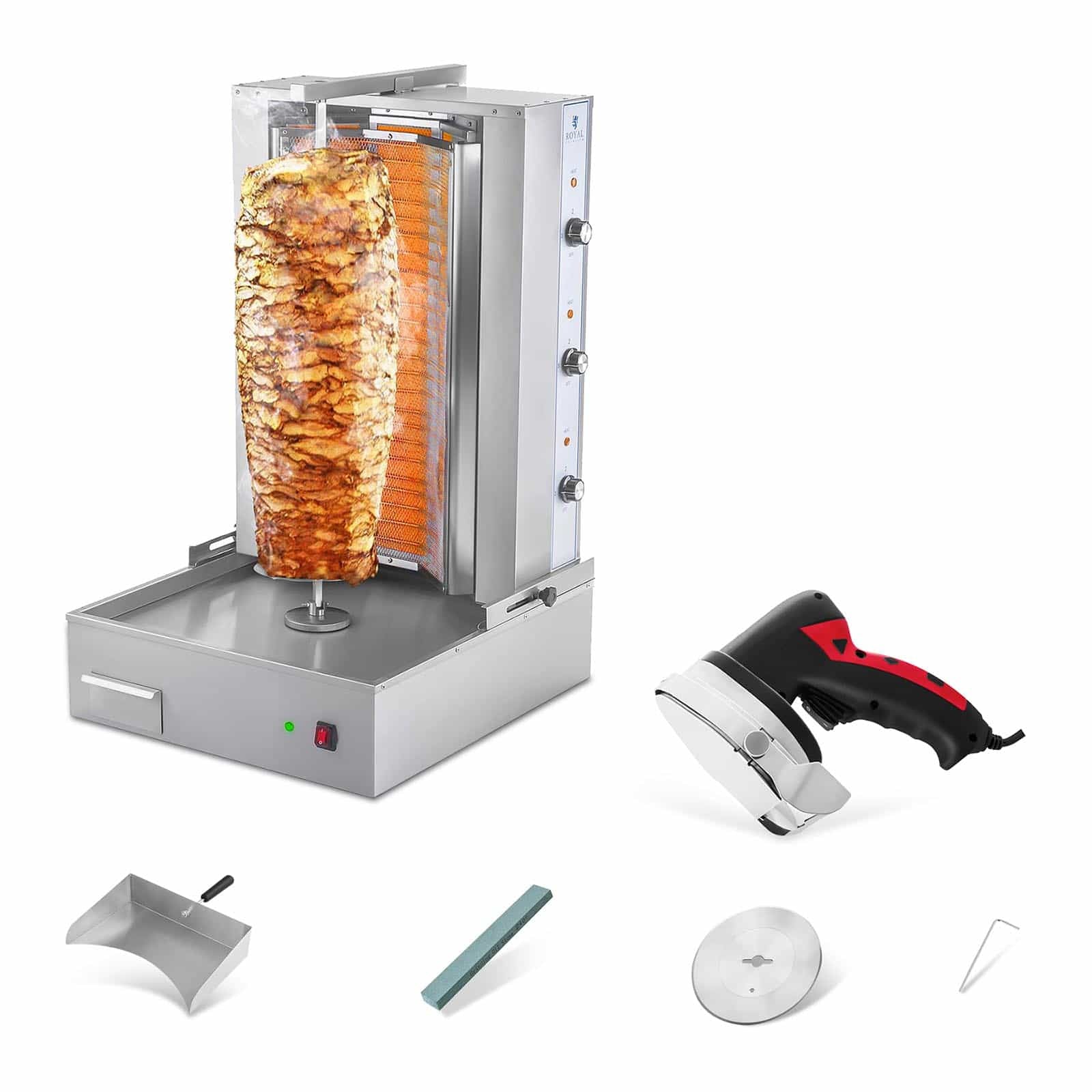 Kit kebab : machine et couteau électrique 3 niveaux de cuisson 6 000 watts 14_0004991