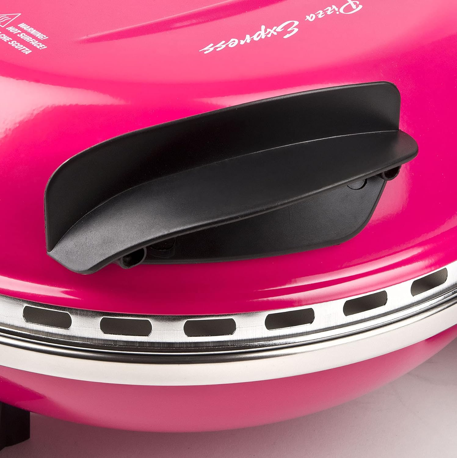 G3 Ferrari G10006 Pizza Exprimer Plaisir, Four Pizza, 1200 W, 400°C, Pierre Réfractaire (diamètre 31 cm), Minuteur 5', Livre de Recettes inclus, Noir